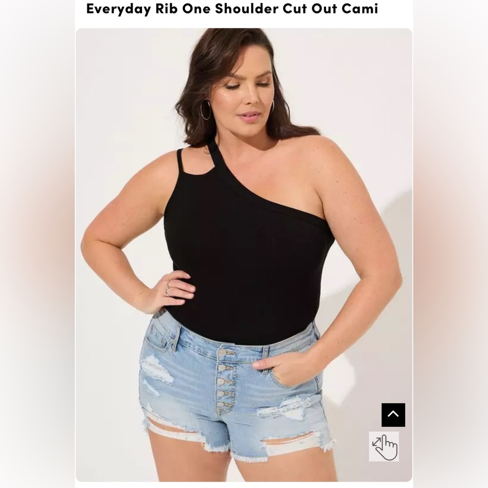 Torrid Size 5 Ribbed One Shoulder Tank – NWT